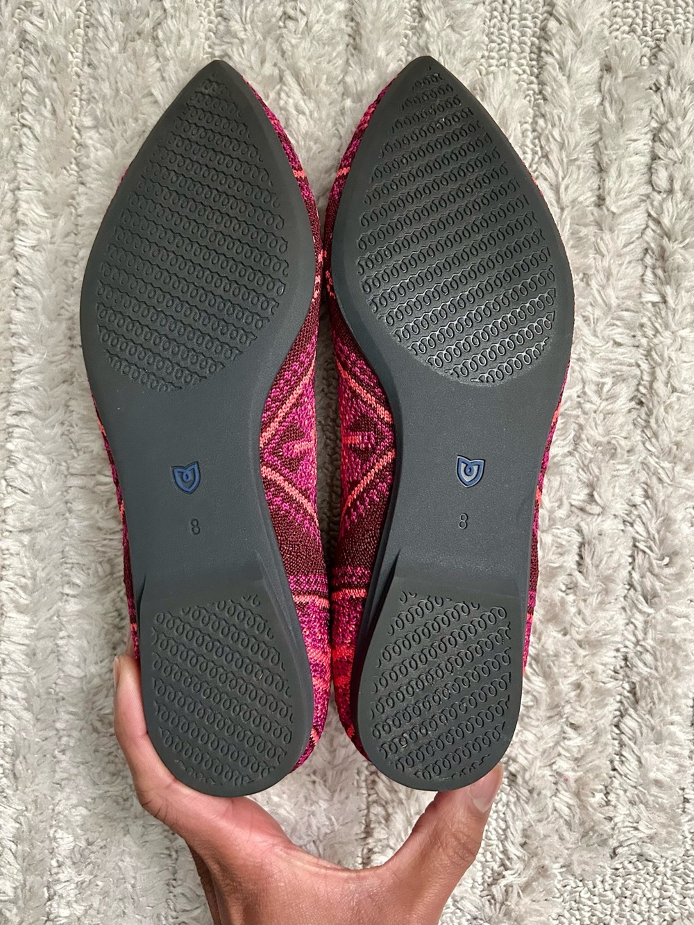 NWOB Rothy's The Point ballet flats - Size 8 in Berry Boho - Picture 4 of 4
